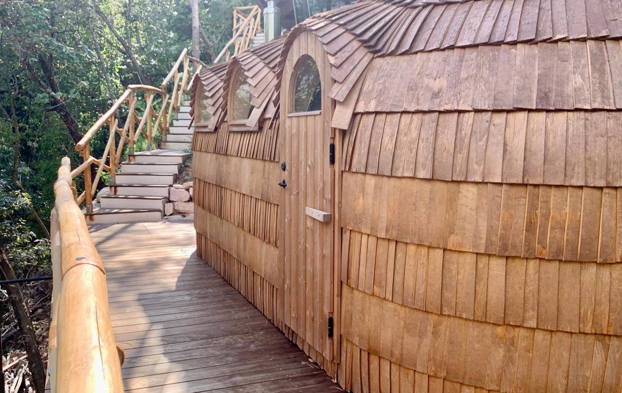 La Forestale Luxury Ecolodge Piano Terra- Appt アックアラーニャ エクステリア 写真